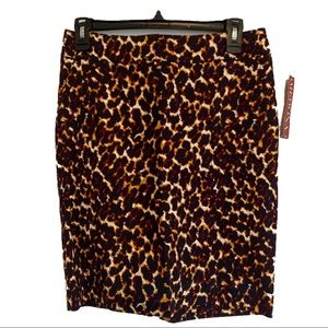 Merona Animal Print Skirt, Size 2, New with Tags.